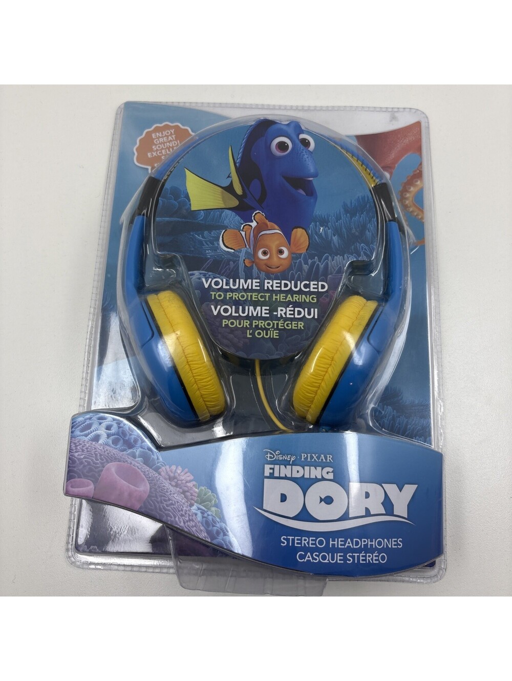 NEW OFFICIAL Disney/Pixar FD-140DREX FINDING DORY Volume Reduced Kids Headphones